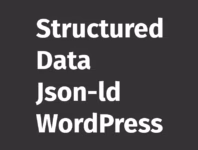Structured Data Jason-ld WordPress